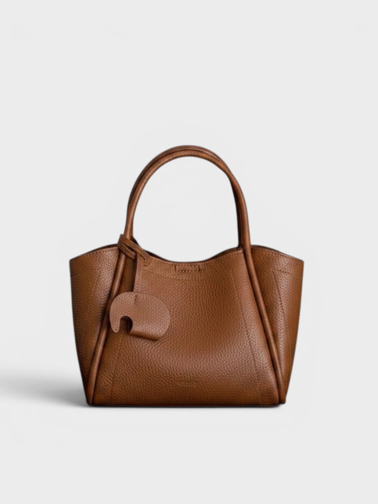 Noir Pebbled Mini Tote Bag.