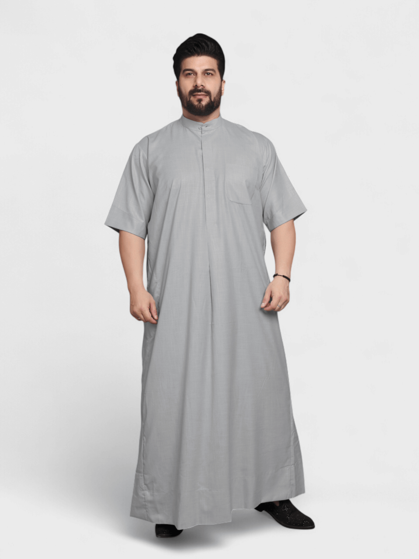 Summer Relaxed Fit Full Collar - Grey