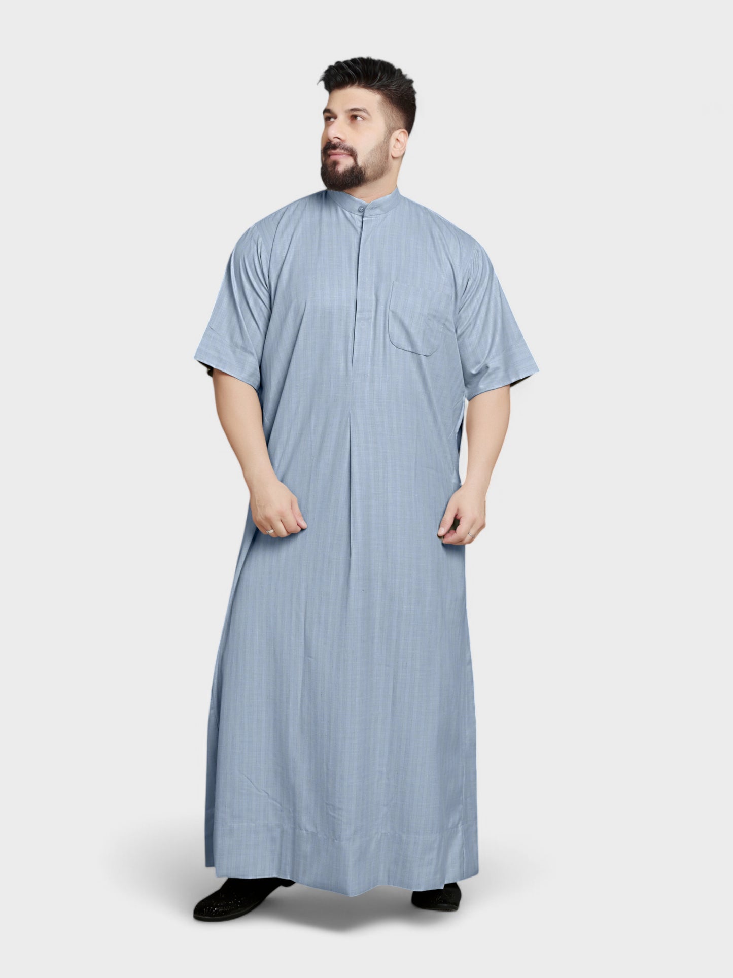 Relaxed Fit Shirt Collar Half Sleeves