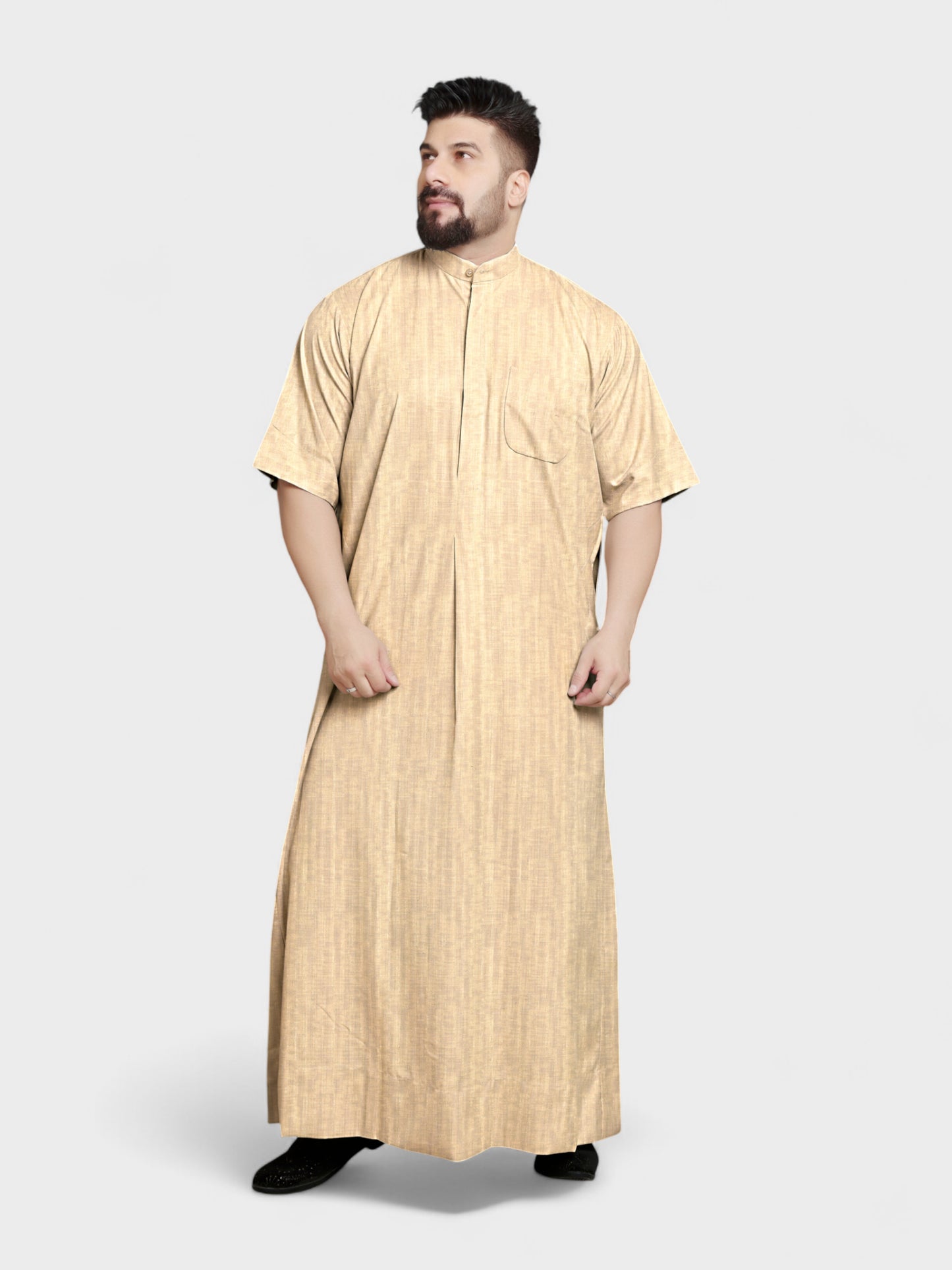 Relaxed Fit Shirt Collar Half Sleeves