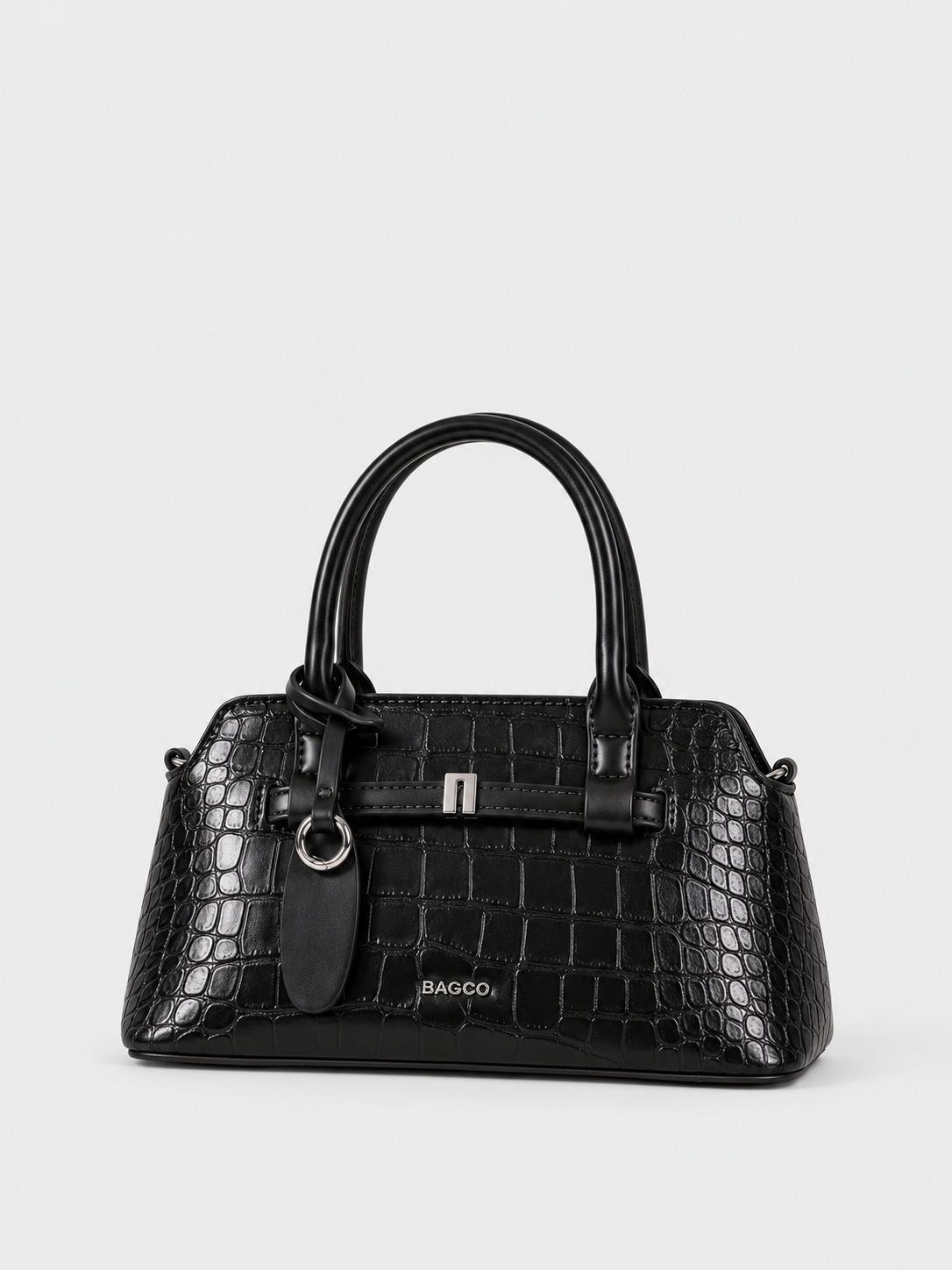 BAGCO Croc-Embossed Top-Handle Bag