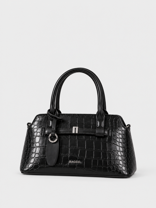 BAGCO Croc-Embossed Top-Handle Bag