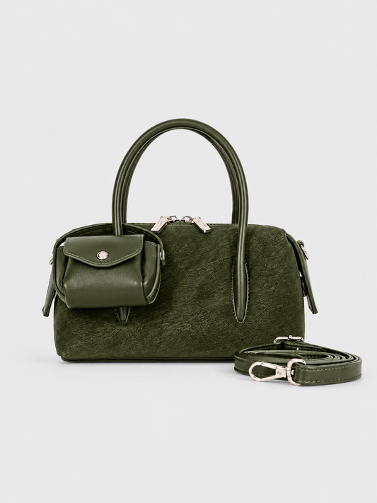 BAGCO Barrel Handbag with Mini Pouch