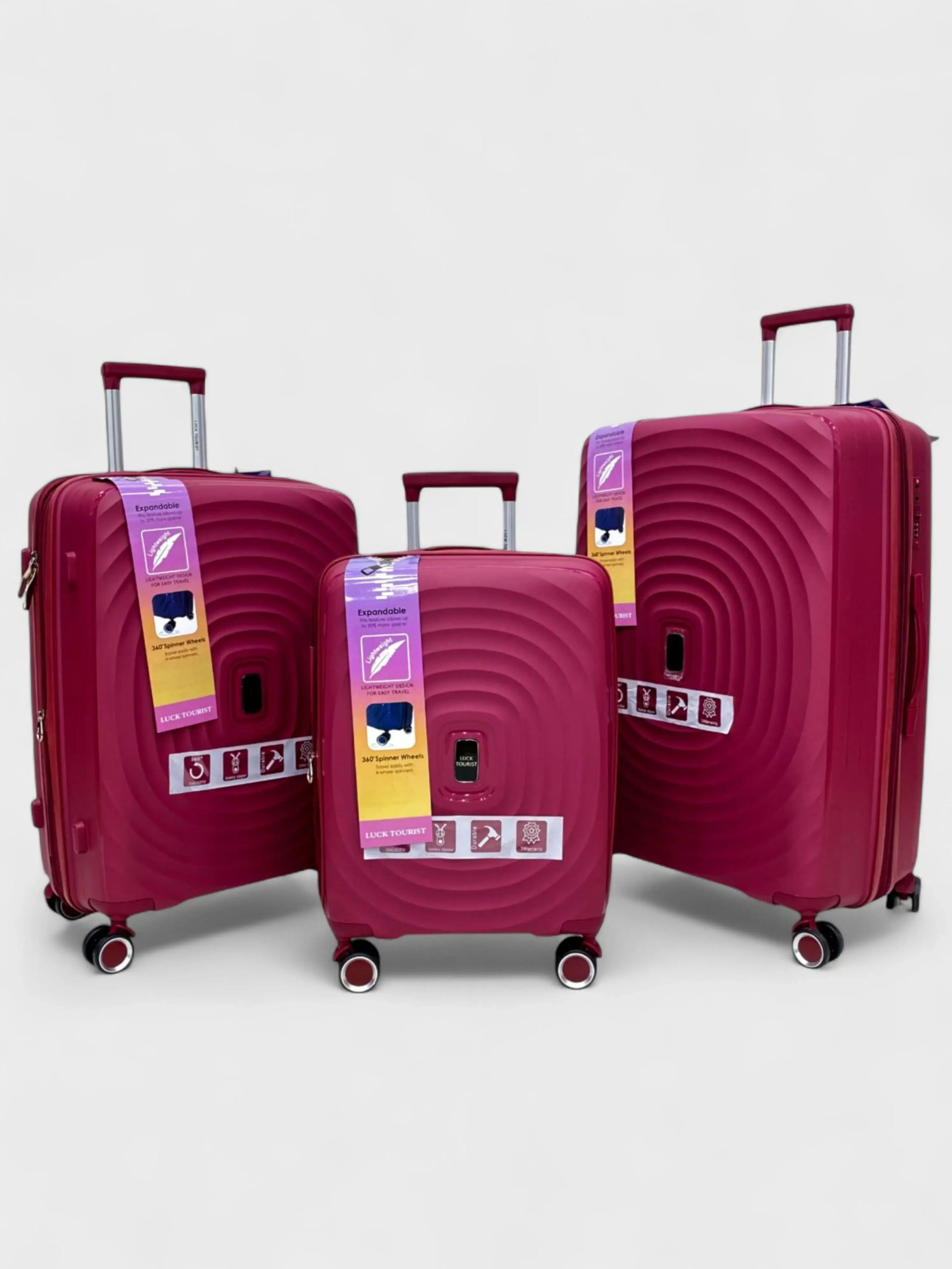 Voyage Unbreakable 3-Piece Luggage Set – Size: 28