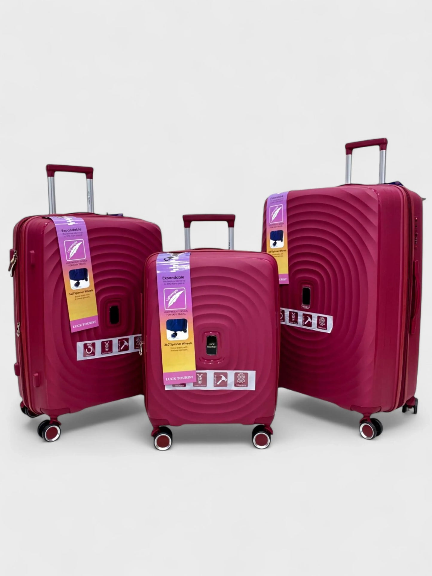 Voyage Unbreakable 3-Piece Luggage Set – Size: 28", 24", 20"