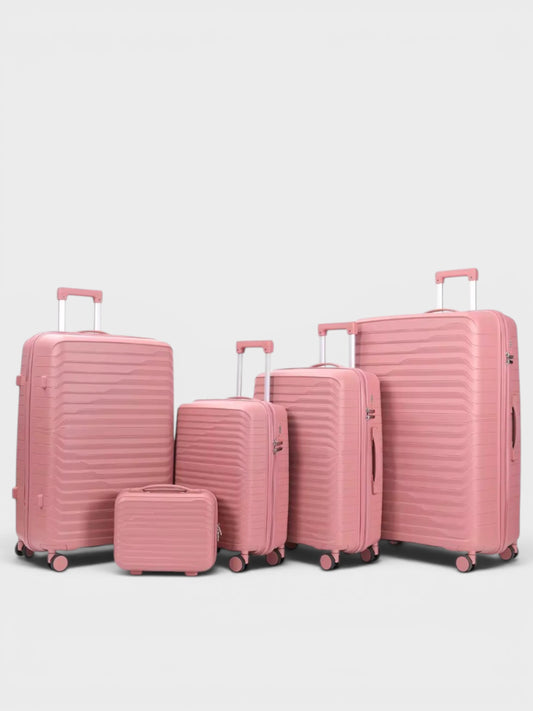 JetFive Rubber Series Unbreakable Set Of 5 - Size: 32", 28", 24", 20" & 15" - Rose Gold