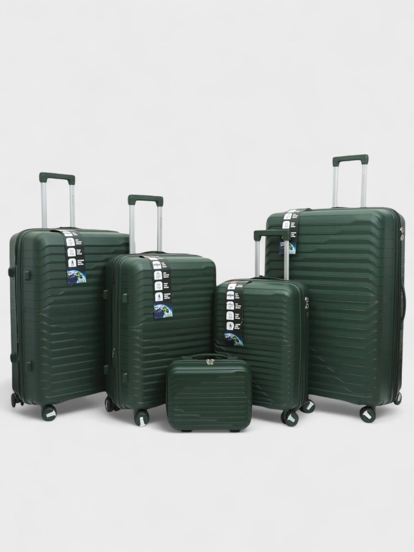 JetFive Rubber Series Unbreakable Set Of 5 - Size: 32", 28", 24", 20" & 15"