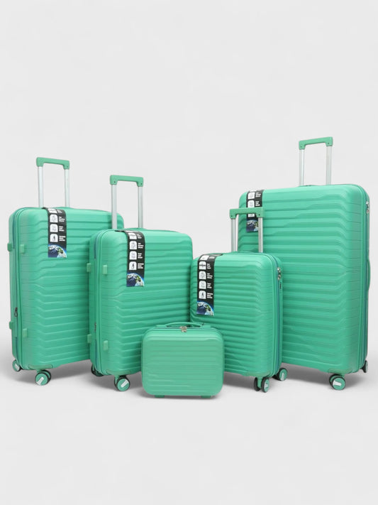 JetFive Rubber Series Unbreakable Set Of 5 - Size: 32", 28", 24", 20" & 15" - Emarald Green
