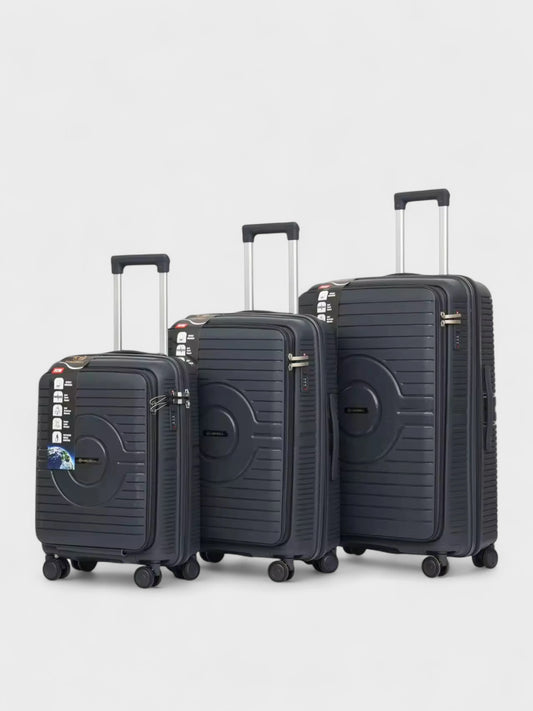 SwiftAccess Luggage Set Of 3 Size - 28", 24" & 20" - Dark Grey