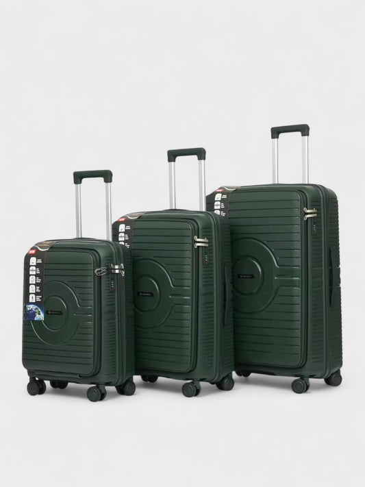 SwiftAccess Luggage Set Of 3 Size - 28", 24" & 20" - Dark Green