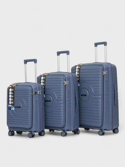 SwiftAccess Luggage Set Of 3 Size - 28", 24" & 20" - Blue