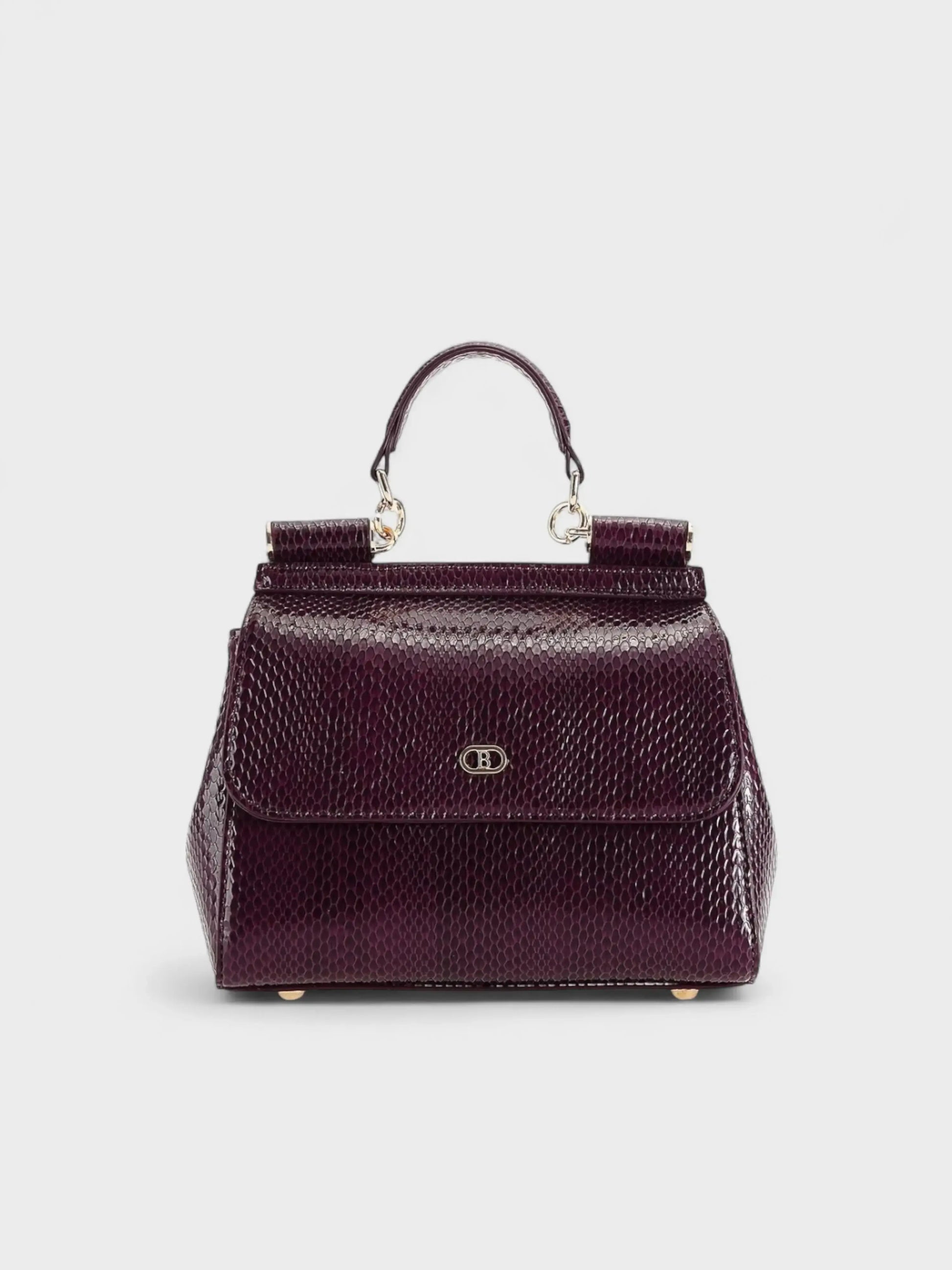 Bagco Shiny Snake Print Handbag
