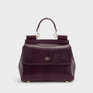 Bagco Shiny Snake Print Handbag