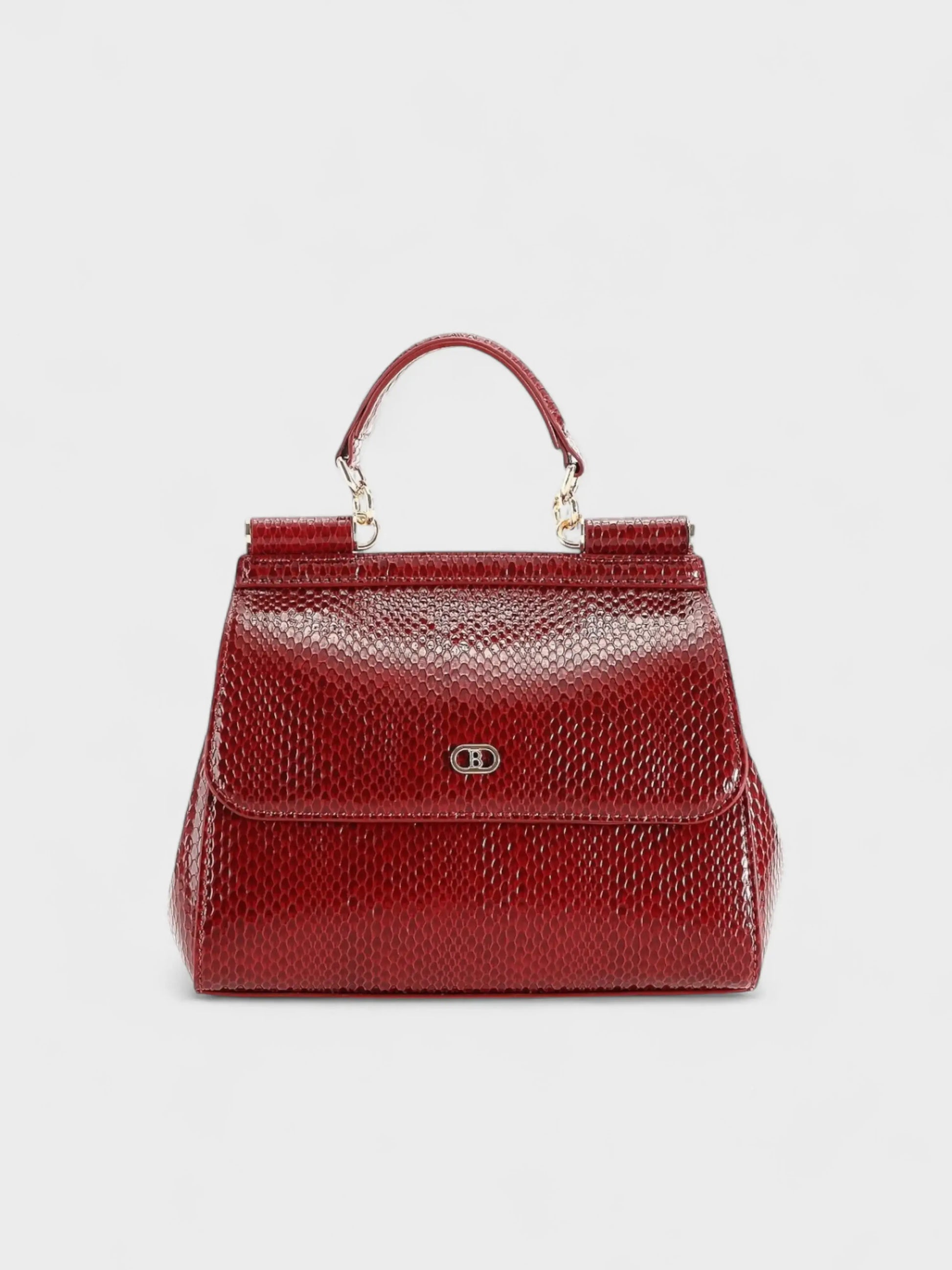 Bagco Shiny Snake Print Handbag