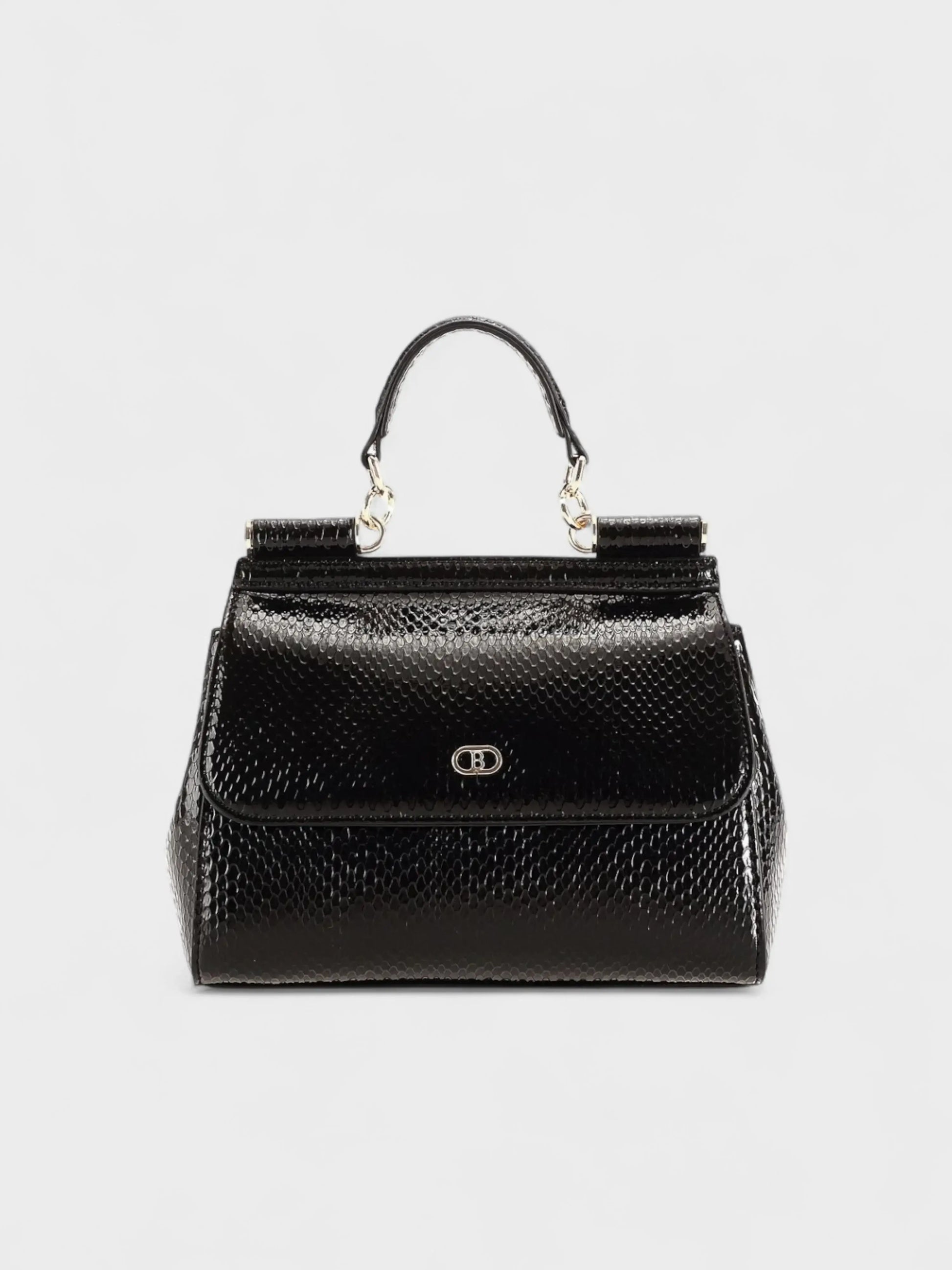 Bagco Shiny Snake Print Handbag