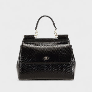 Bagco Shiny Snake Print Handbag