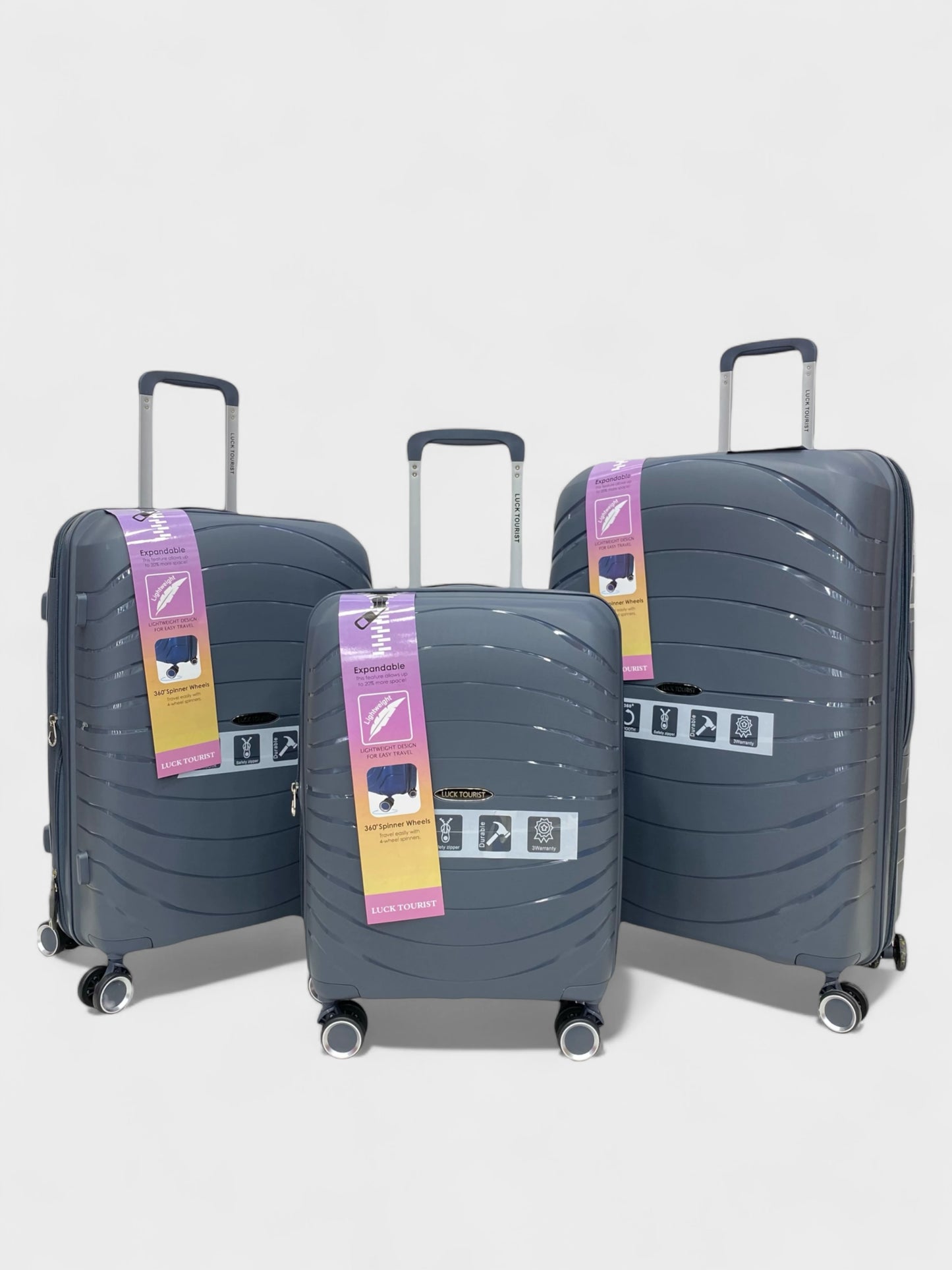 Voyage Unbreakable 3-Piece Luggage Set – Size: 28", 24", 20"