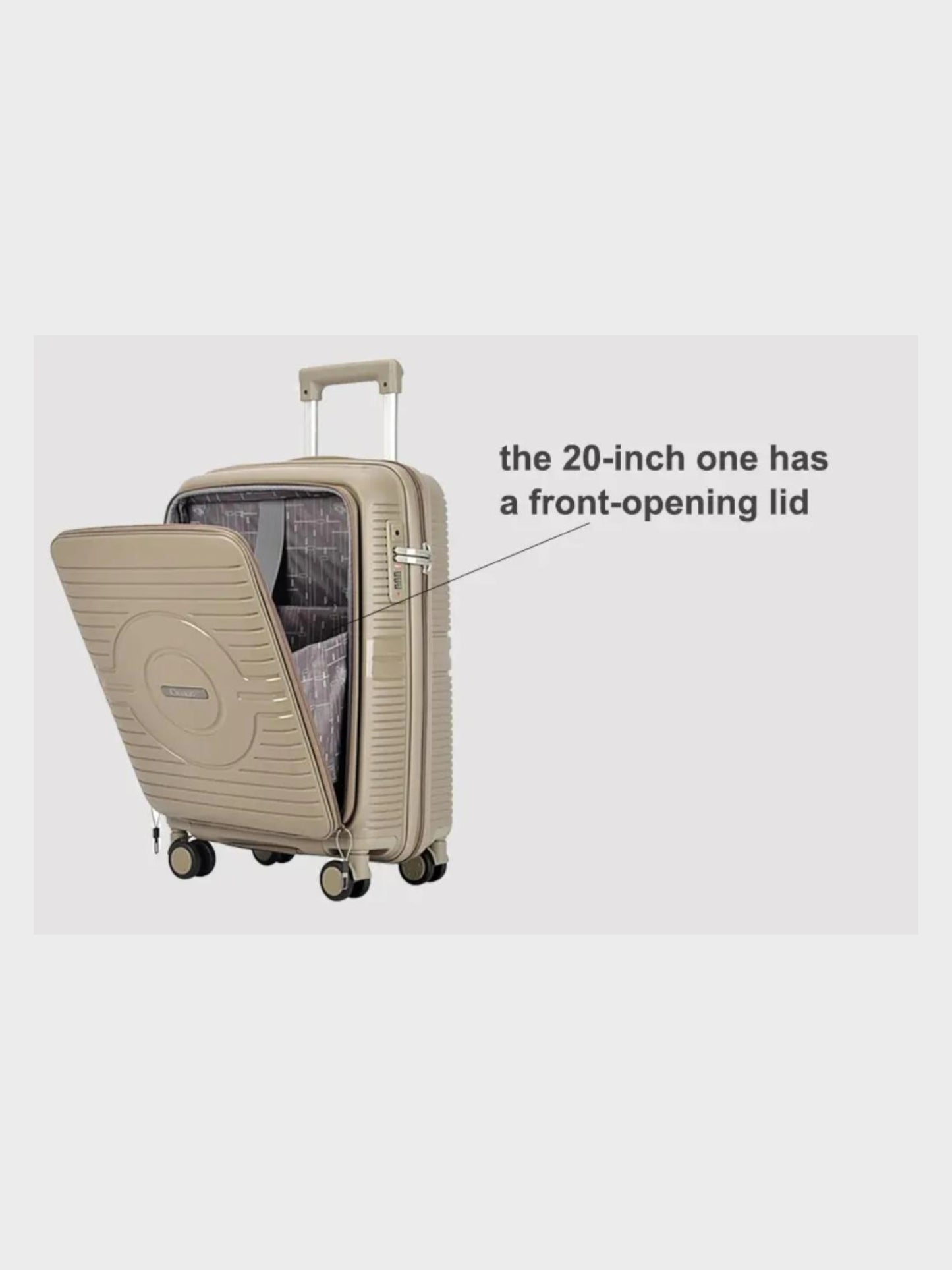 SwiftAccess Double 71 cm Large & 51 cm Cabin Trolley Set (3 PCS)