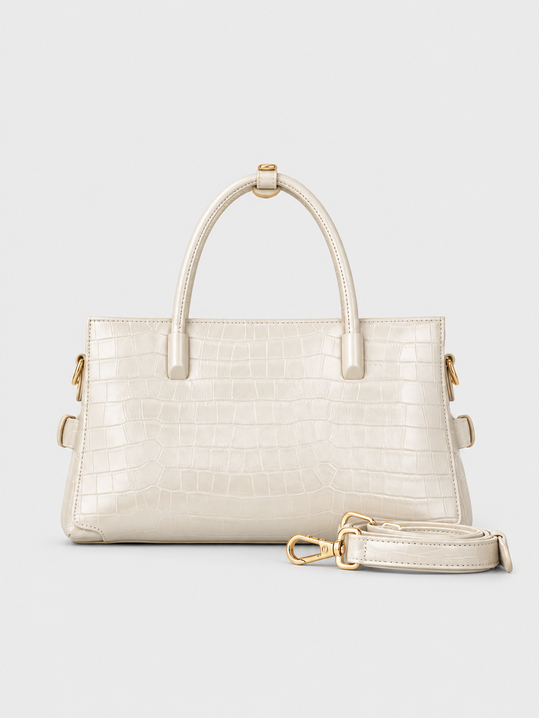 BAGCO Croc-Embossed Structured Handbag