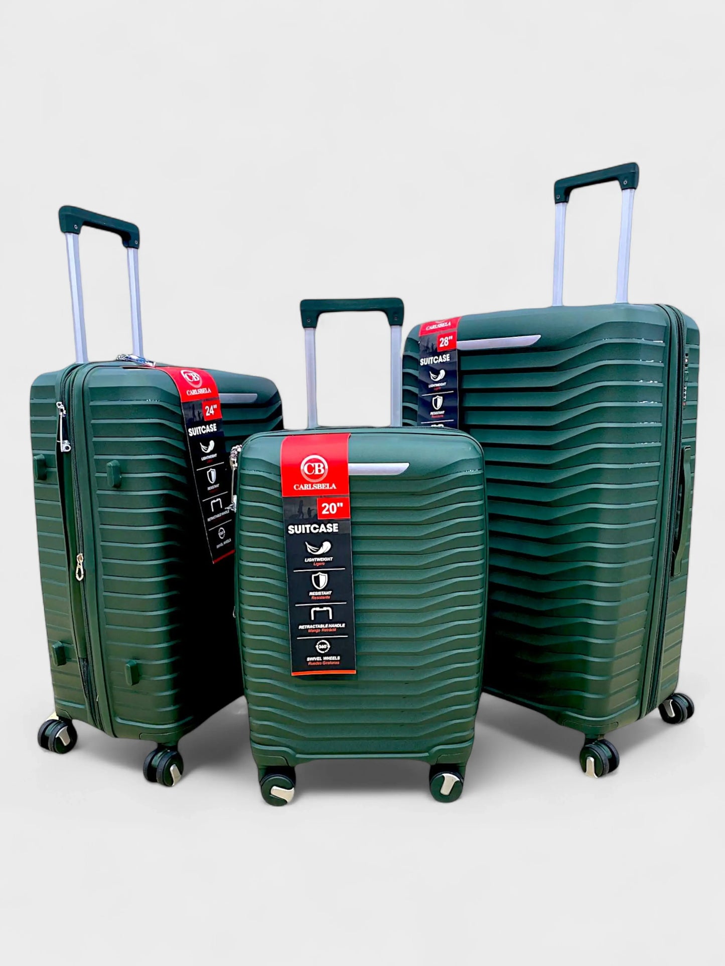 ToughTraveler Unbreakable Set Of 3 - Size : 28", 24" & 20"