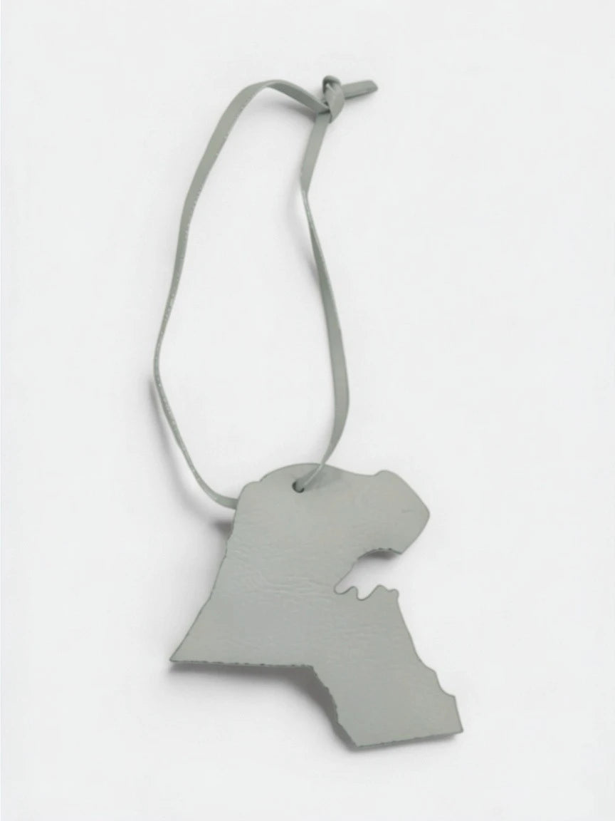 Kuwait Map Tag Keychain