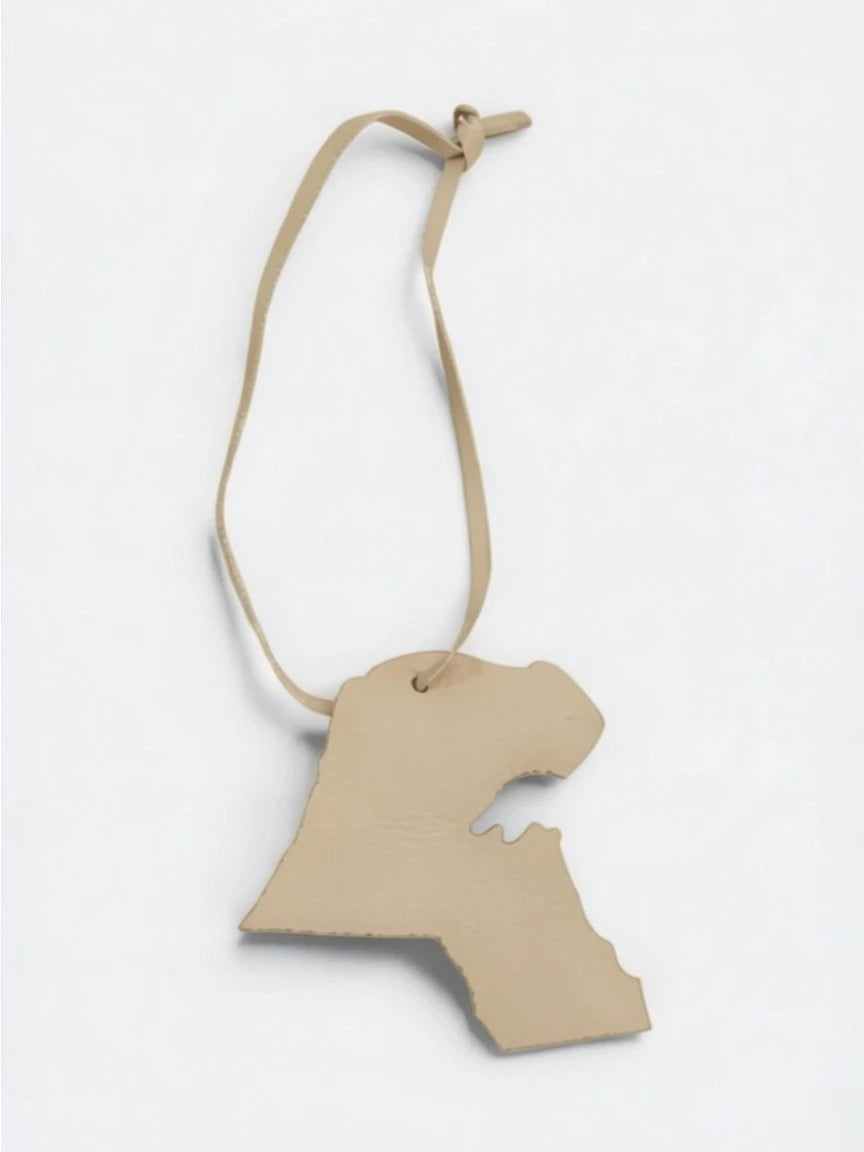Kuwait Map Tag Keychain