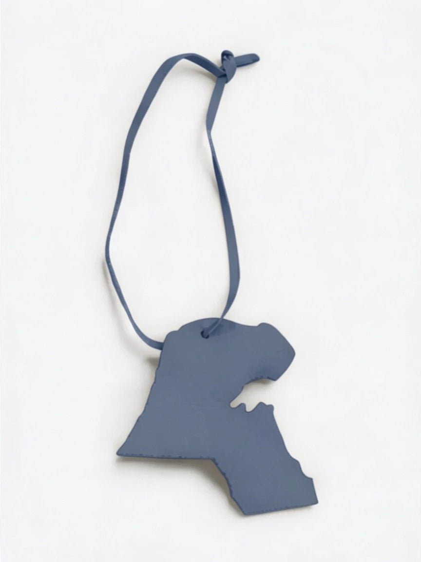 Kuwait Map Tag Keychain