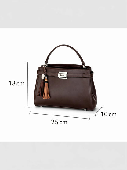 Novelle Classic Handbag - Chestnut
